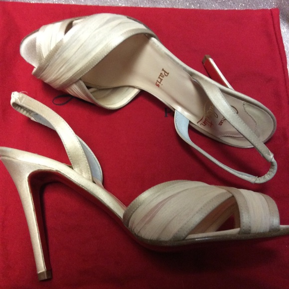 Christian Louboutin Mauresmo Chiffon Slingbacks - Picture 6 of 8